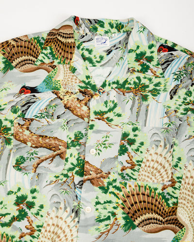OrSlow Peacock Garden Hawaiian Shirt - Green - Standard & Strange