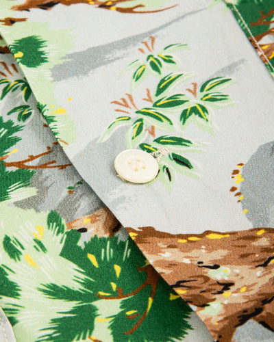 OrSlow Peacock Garden Hawaiian Shirt - Green - Standard & Strange