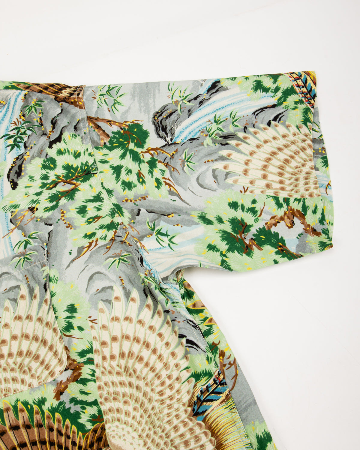 OrSlow Peacock Garden Hawaiian Shirt - Green - Standard & Strange
