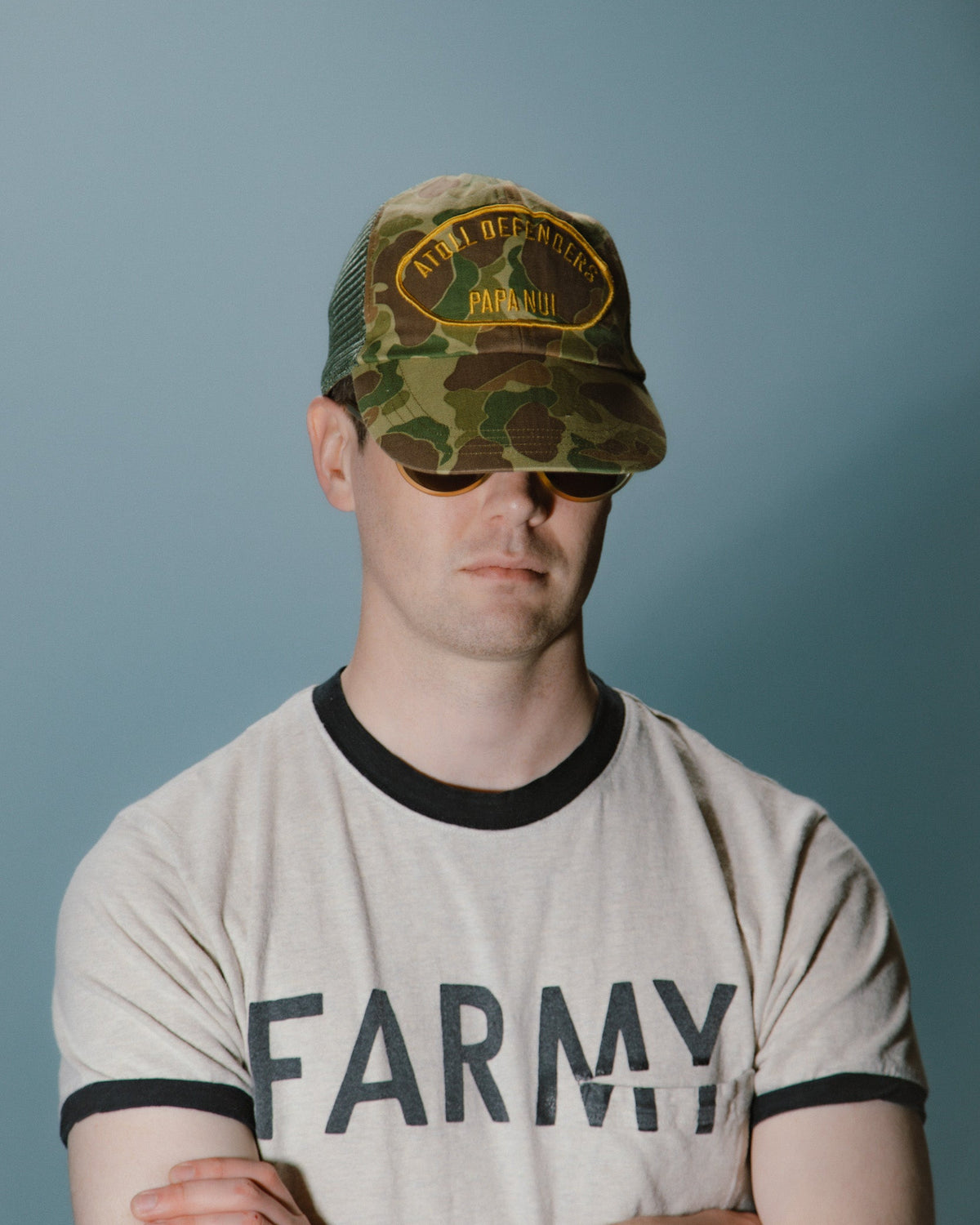 Papa Nui Original Ships Cap - Frogskin Camo HBT - Standard & Strange