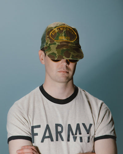 Papa Nui Original Ships Cap - Frogskin Camo HBT - Standard & Strange