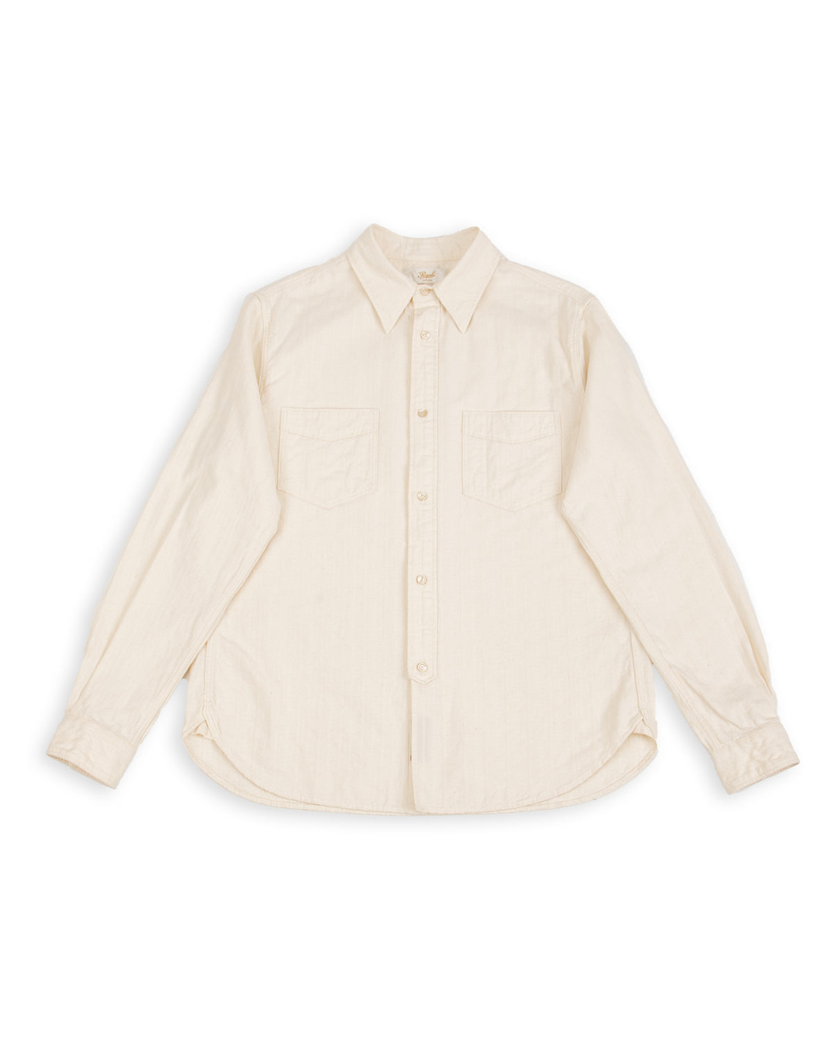 Prequel Classic Stripe Shirt - Beige Jacquard - Standard & Strange