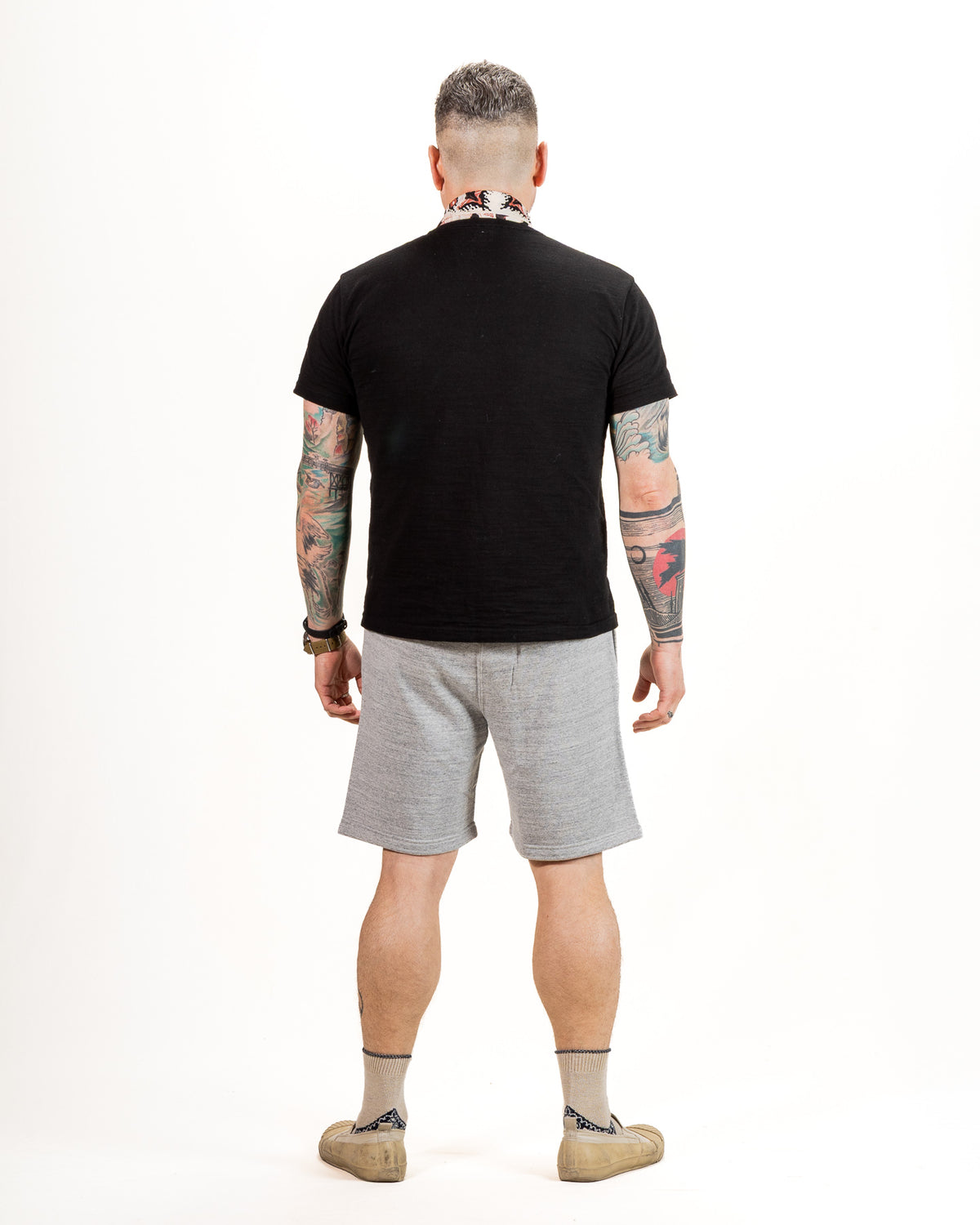 The Real McCoy's 9 oz Loopwheel Sweat Shorts - Gray - Standard & Strange