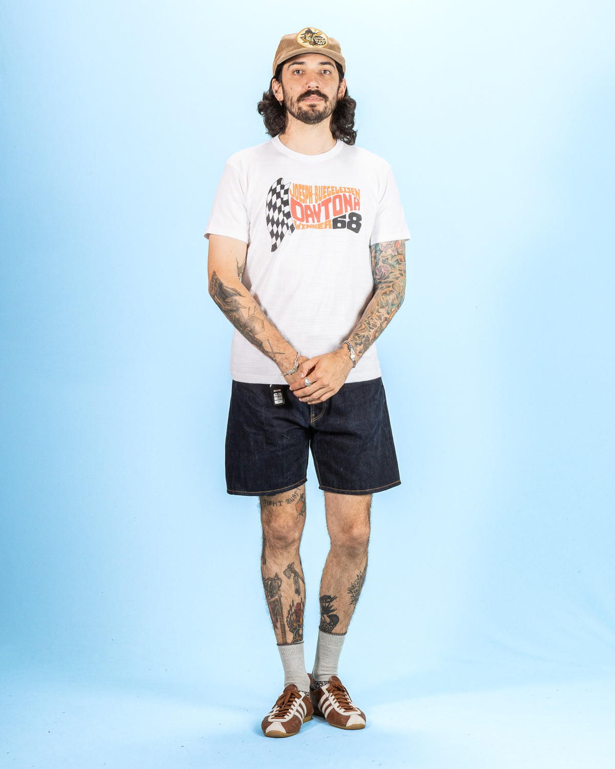 The Real McCoy's Athletic T-Shirt / Daytona '68 - White - Standard & Strange