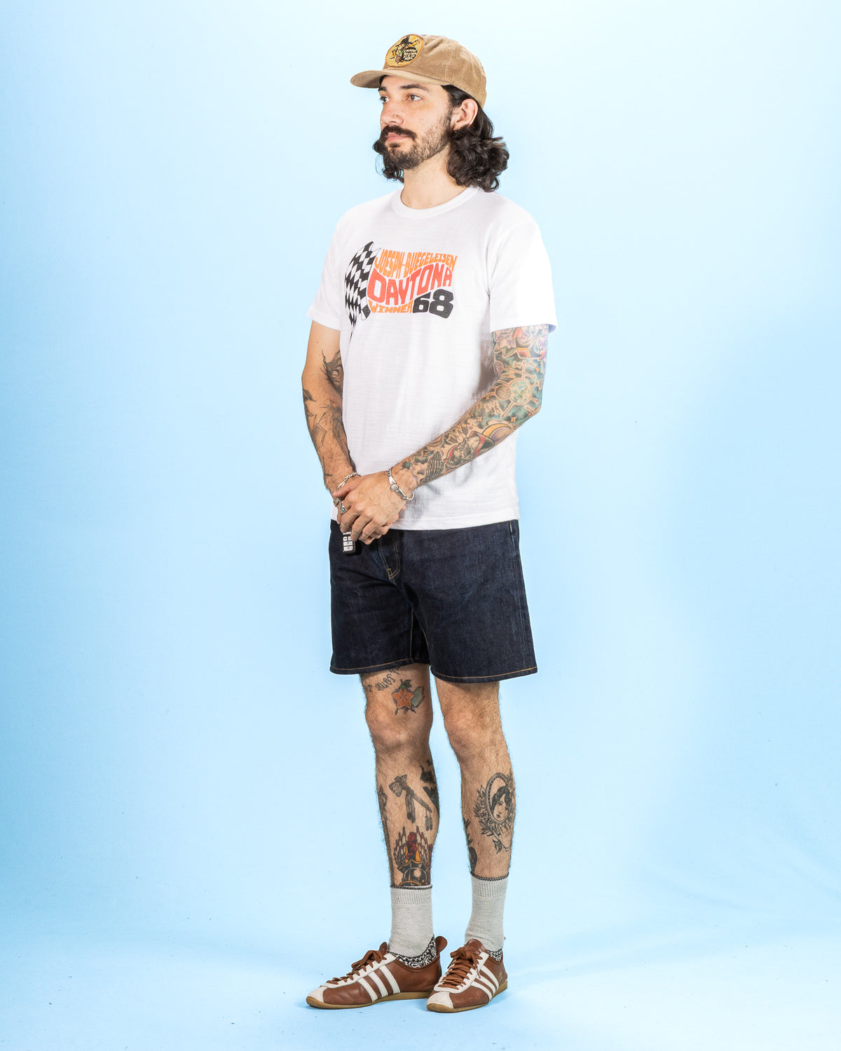 The Real McCoy's Athletic T-Shirt / Daytona '68 - White - Standard & Strange