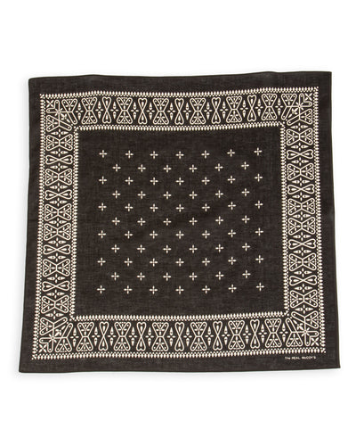 The Real McCoy's Bandanna 'Cross' - Black - Standard & Strange