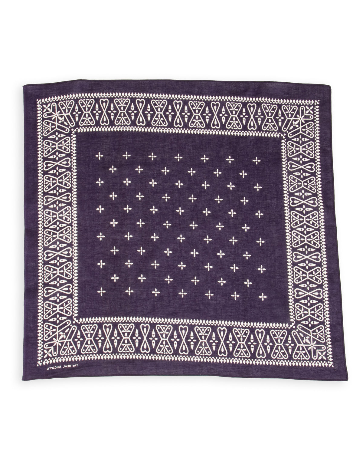 The Real McCoy's Bandanna 'Cross' - Navy - Standard & Strange