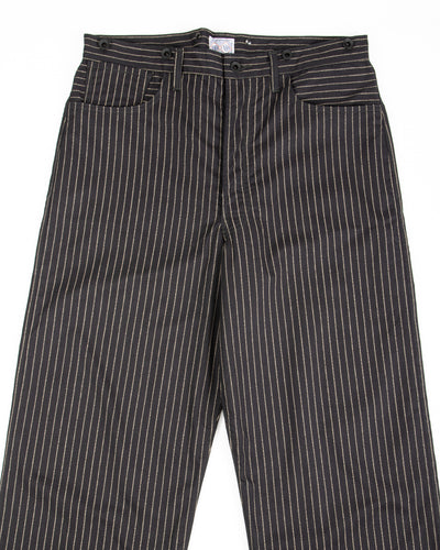 The Real McCoy's Black Wabash Work Trousers - Black - Standard & Strange