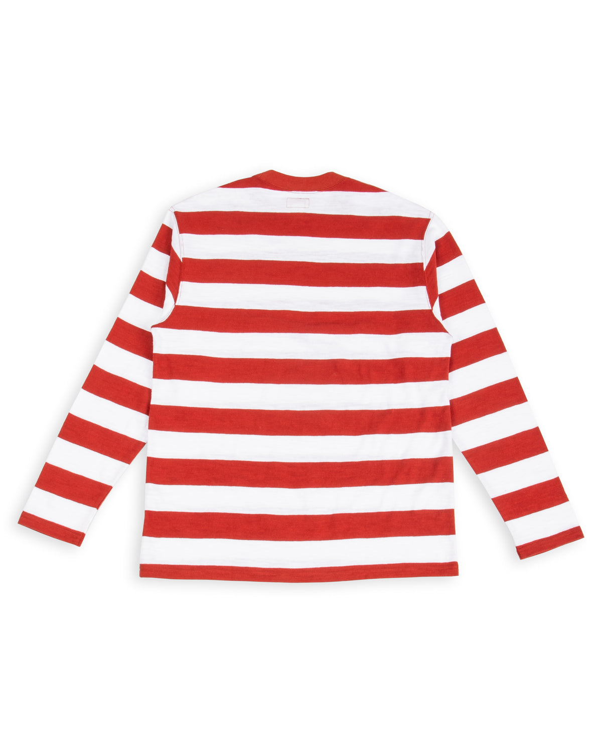 The Real McCoy's Buco Stripe Tee L/S - White/Red - Standard & Strange