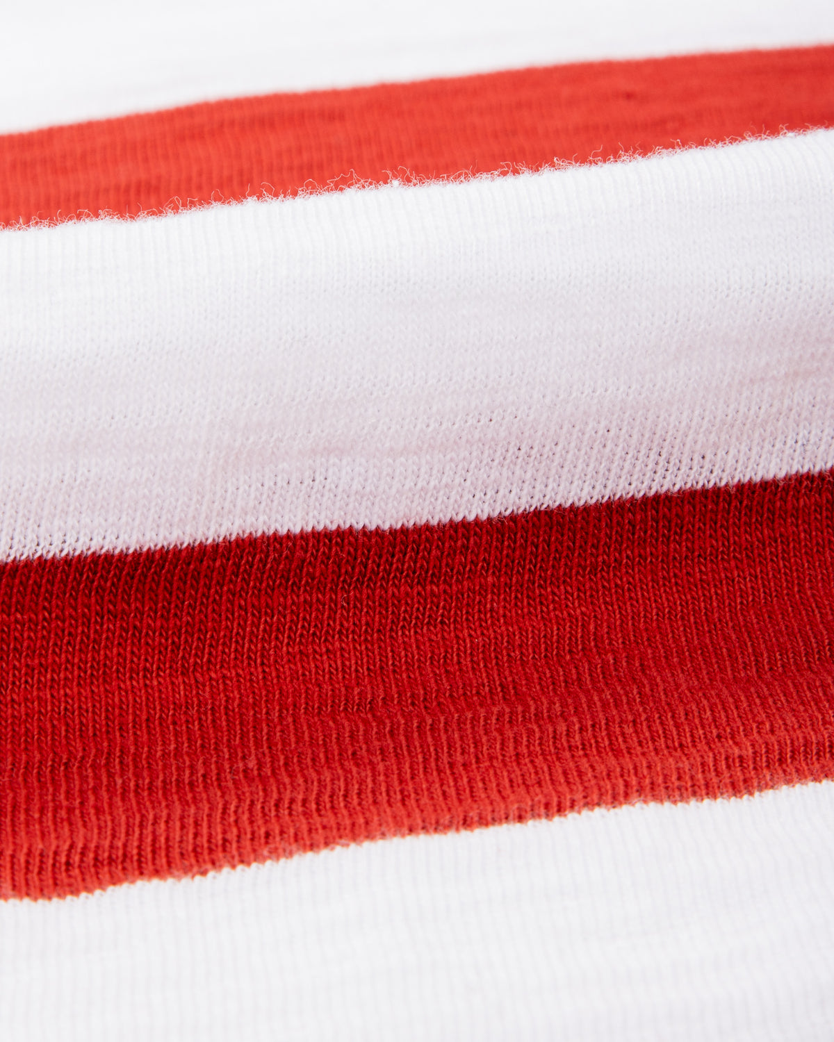 The Real McCoy's Buco Stripe Tee S/S - White/Red - Standard & Strange