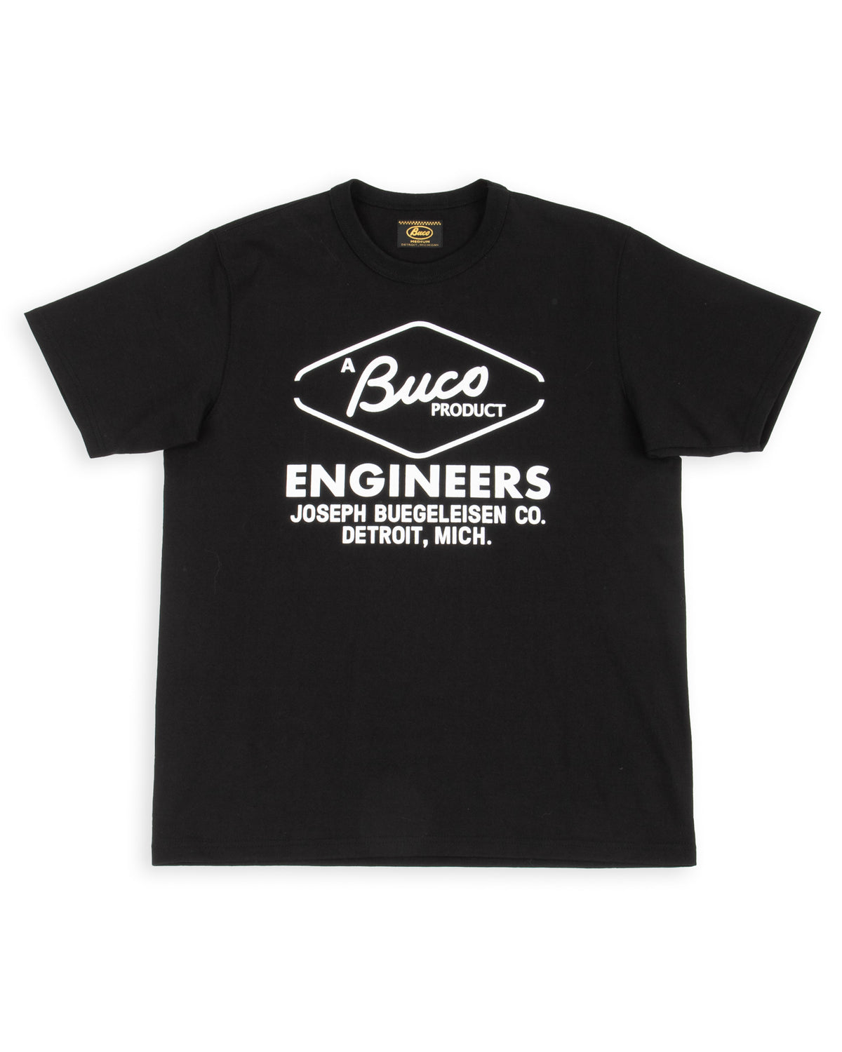 The Real McCoy's Buco Tee / Buco Engineers - Black - Standard & Strange