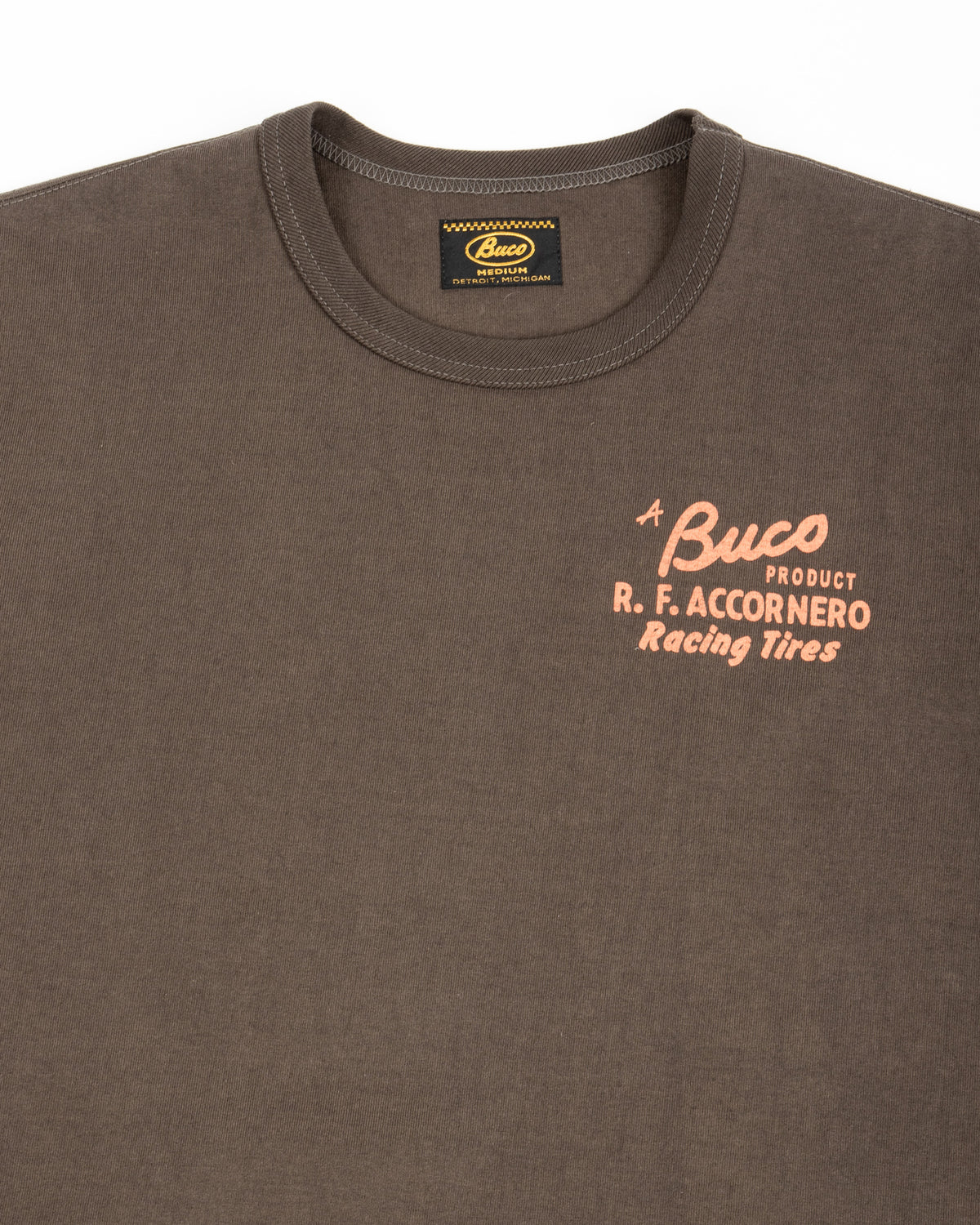The Real McCoy's Buco Tee / R.F. ACCORNERO - Charcoal - Standard & Strange