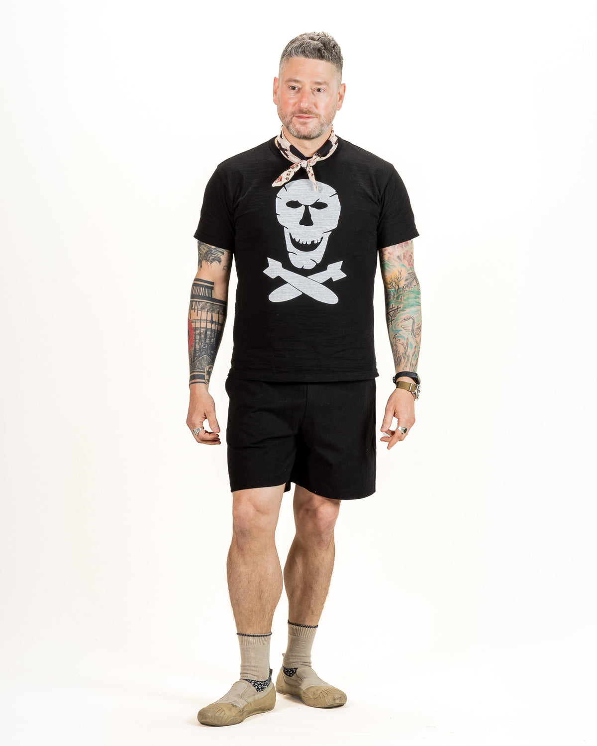 The Real McCoy's Jersey Gym Shorts - Black - Standard & Strange