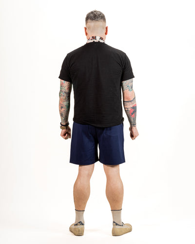 The Real McCoy's Jersey Gym Shorts - Navy - Standard & Strange