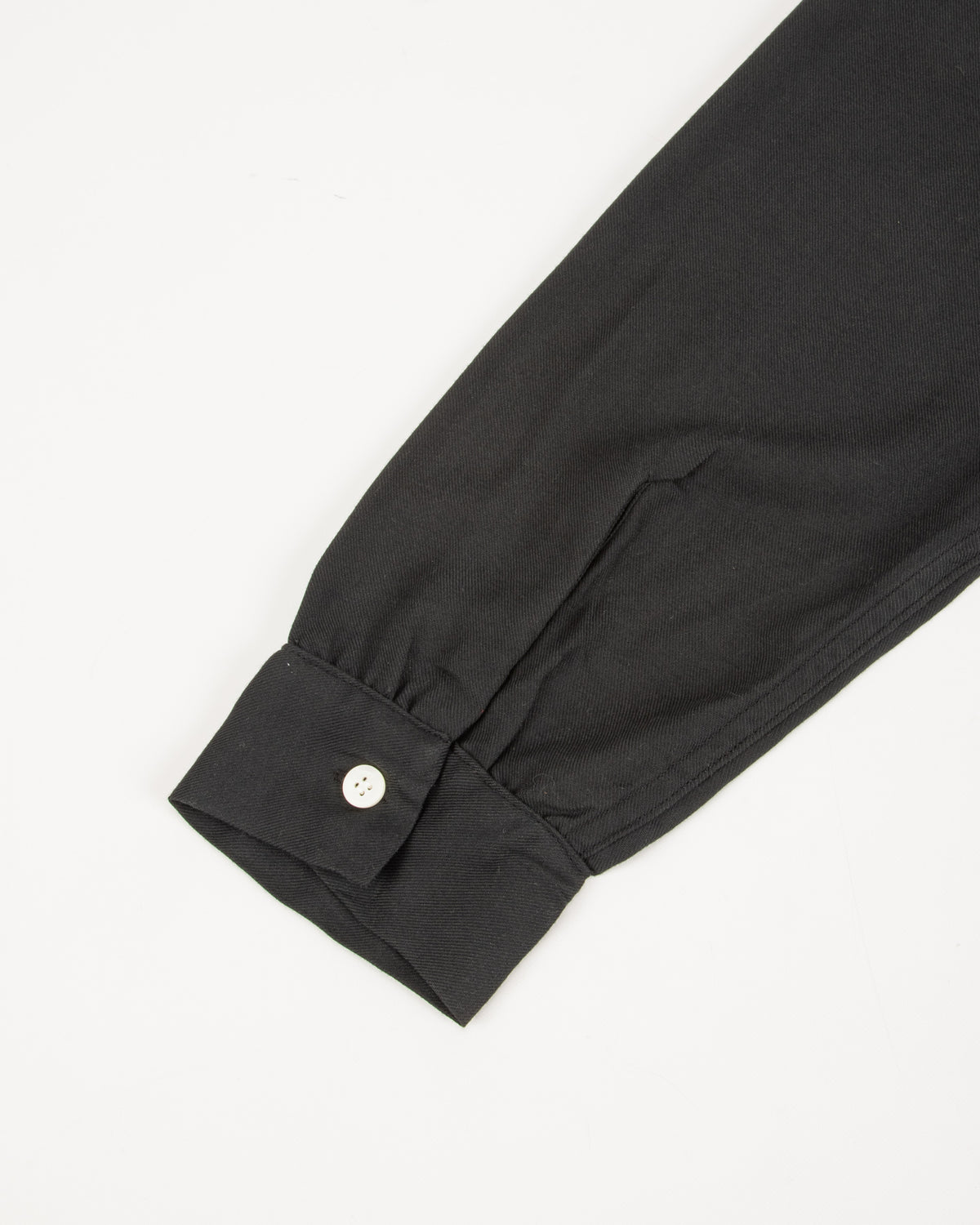 The Real McCoy's Open Collar Rayon Shirt - Black - Standard & Strange