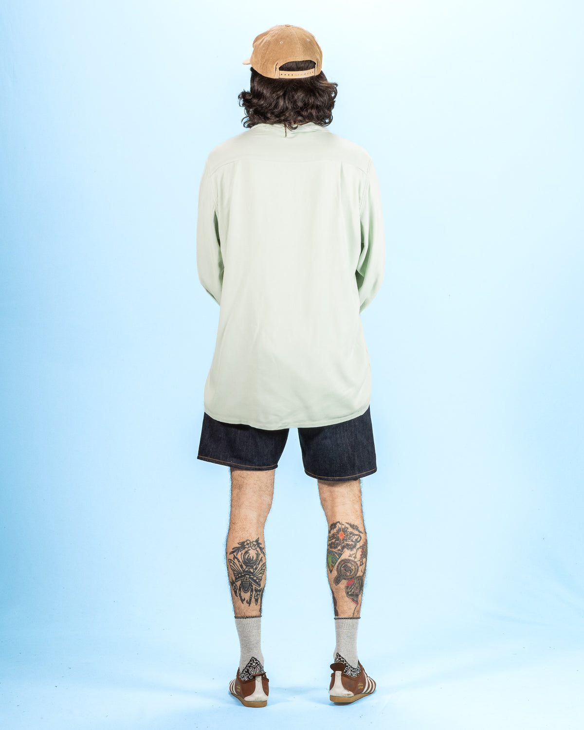 The Real McCoy's Open Collar Rayon Shirt - Mint - Standard & Strange