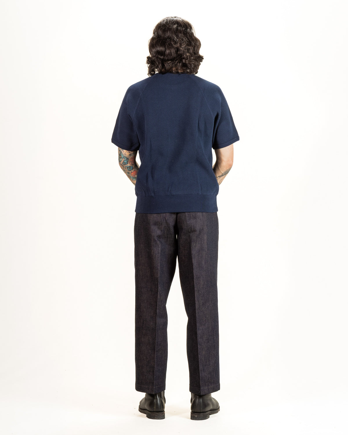 The Real McCoy's Summer Thermal Tee - Navy - Standard & Strange