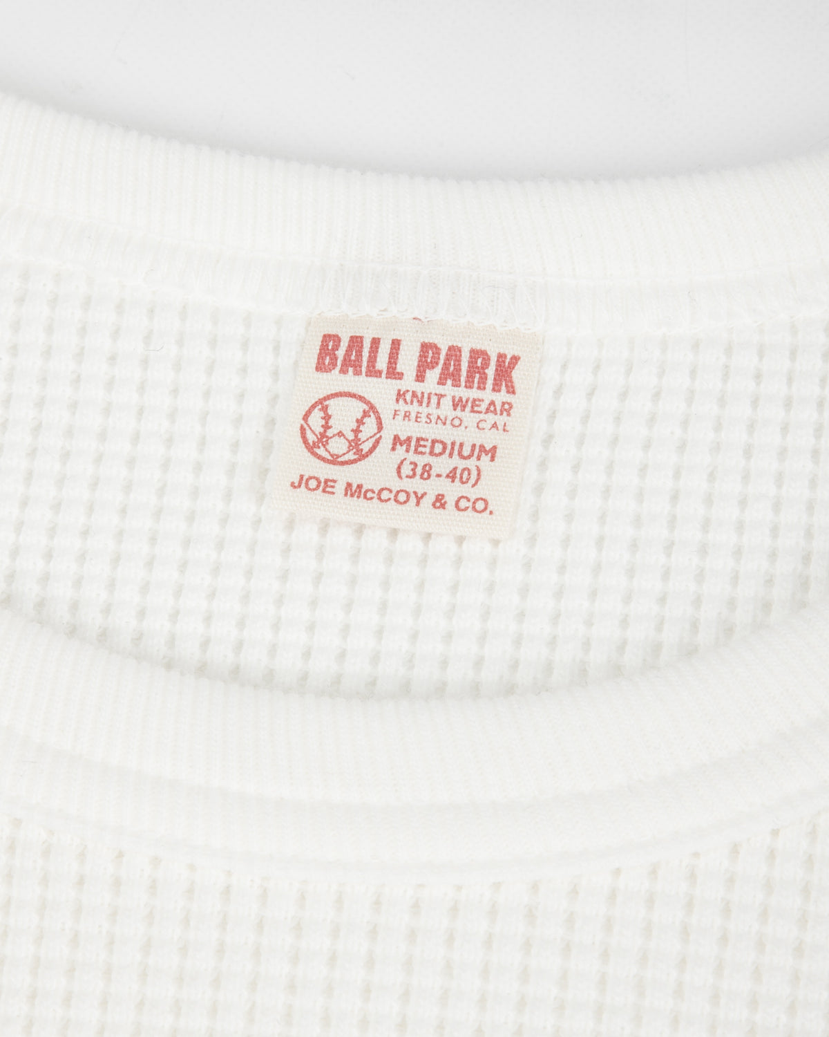 The Real McCoy's Summer Thermal Tee - White - Standard & Strange