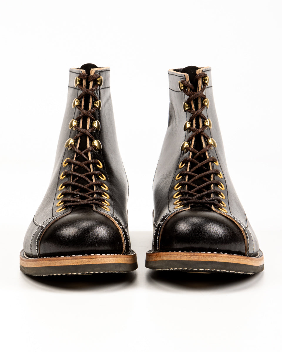 The Real McCoy's Ten Mile Work Boots / Horsehide Buttock - Black - Standard & Strange