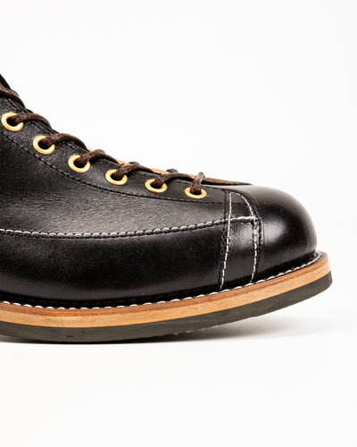 The Real McCoy's Ten Mile Work Boots / Horsehide Buttock - Black - Standard & Strange