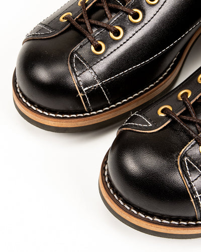 The Real McCoy's Ten Mile Work Boots / Horsehide Buttock - Black - Standard & Strange