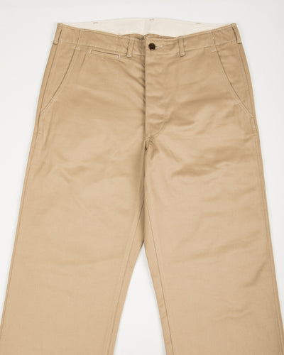 The Real McCoy's Trousers, Cotton, Khaki, 1945 - Khaki - Standard & Strange