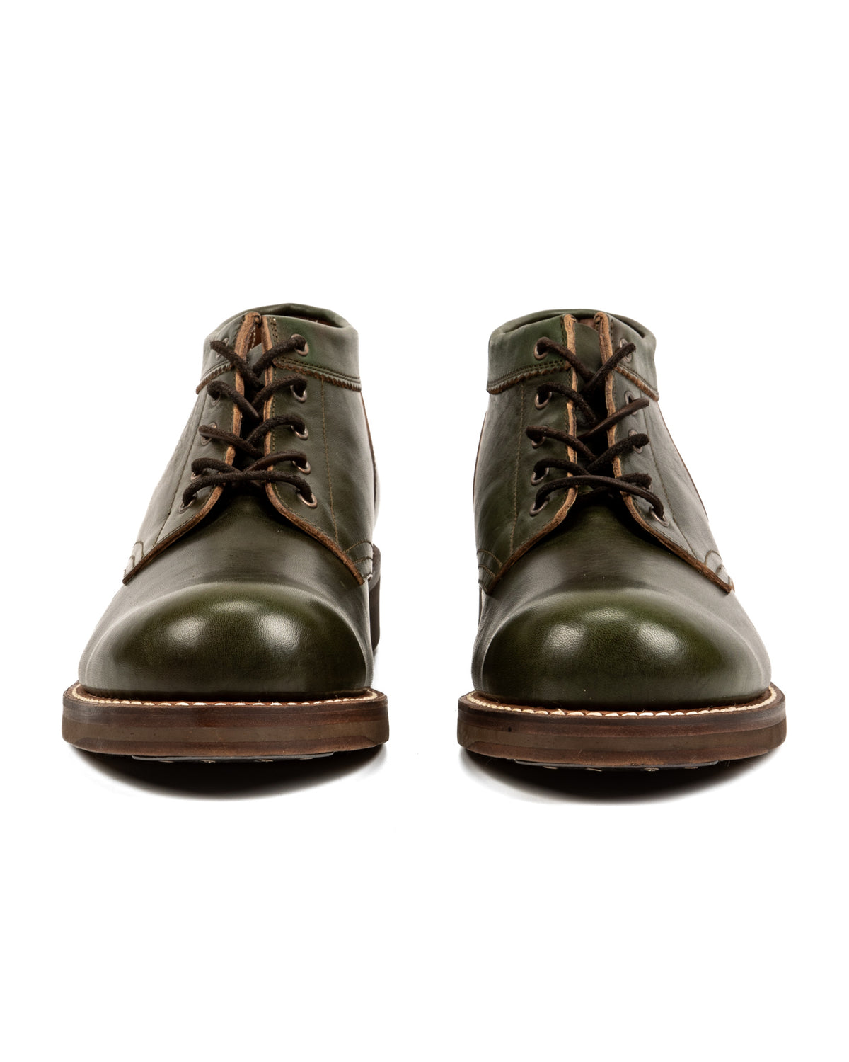 Rolling Dub Trio Coupen Mid Cut Boot - Green Horsehide 11 - Standard & Strange