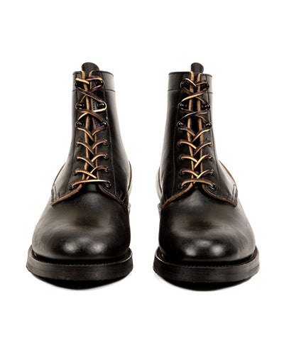 Rolling Dub Trio Griffin Plain Toe Boots - Black Horsebutt - Standard & Strange