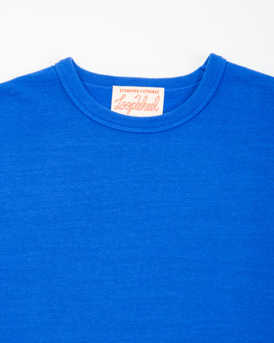 Standard & Strange Wakayama Special Loopwheel Tee - Klein Blue - Standard & Strange