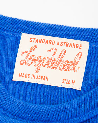 Standard & Strange Wakayama Special Loopwheel Tee - Klein Blue - Standard & Strange