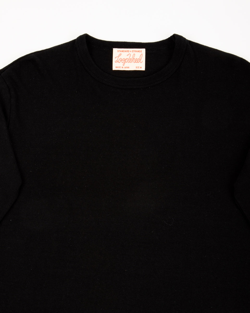 Standard & Strange Wakayama Special Loopwheel L/S Tee - Black - Standard & Strange