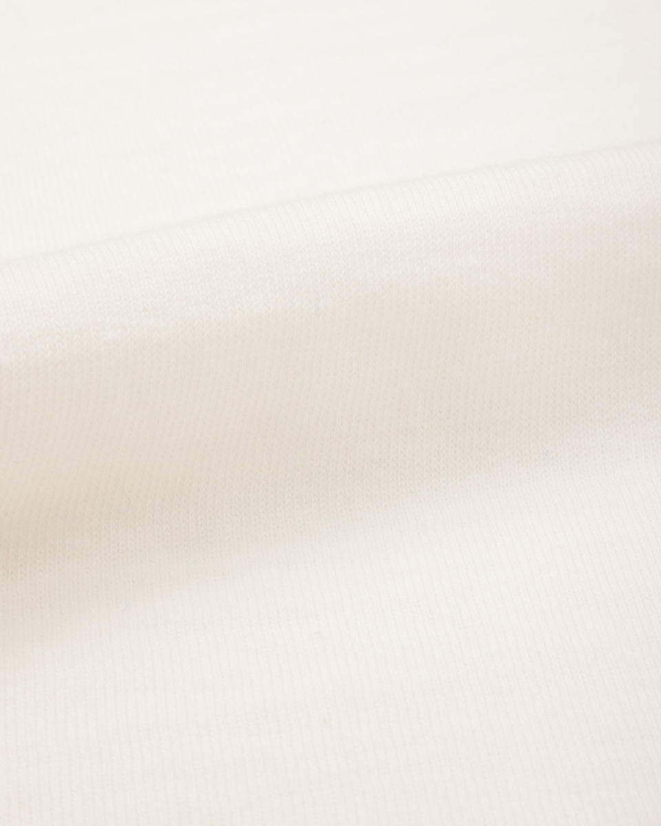 Standard & Strange Wakayama Special Loopwheel L/S Tee - Cream - Standard & Strange