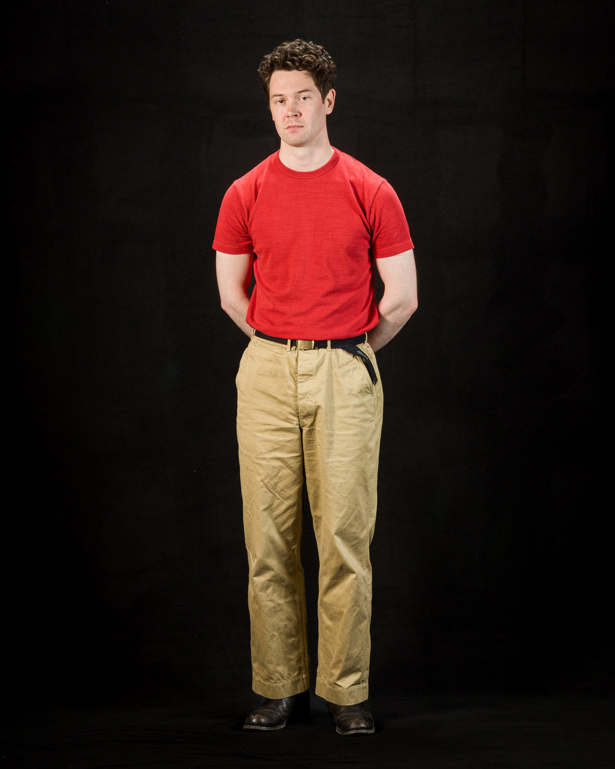 Standard & Strange Wakayama Special Loopwheel Tee - Tomato Red - Standard & Strange