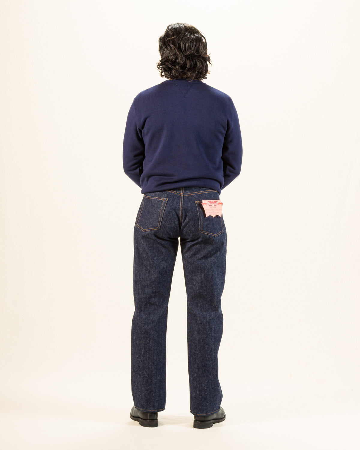 The Real McCoy's 10 oz Loopwheel Crewneck Sweatshirt - Navy - Standard & Strange