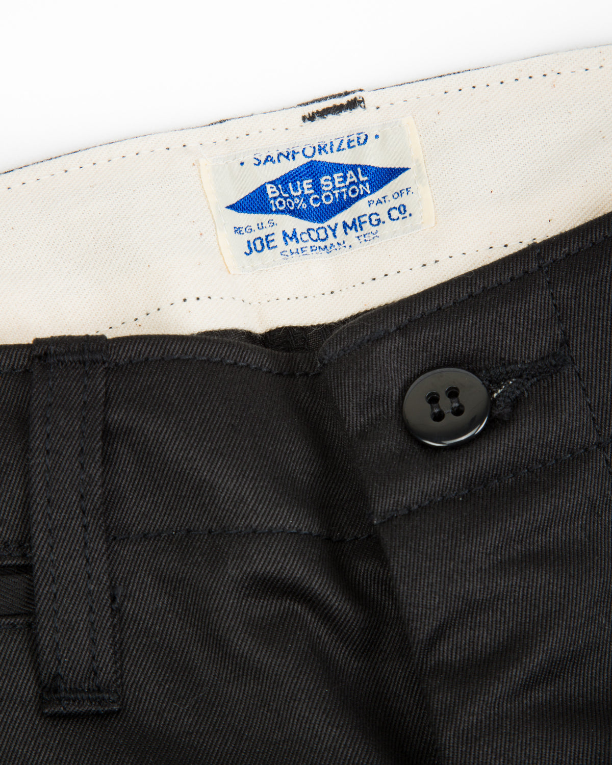 The Real McCoy's Blue Seal Chinos - Black - Standard & Strange