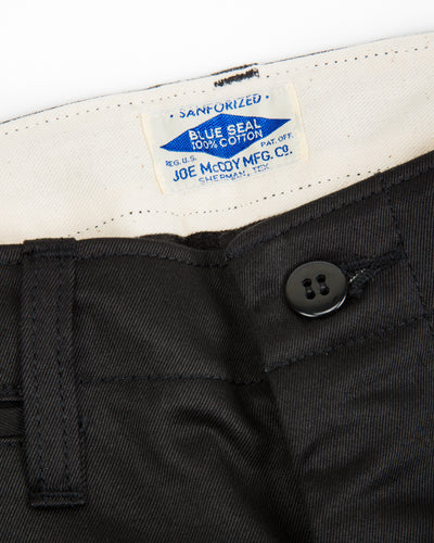 The Real McCoy's Blue Seal Chinos - Black - Standard & Strange