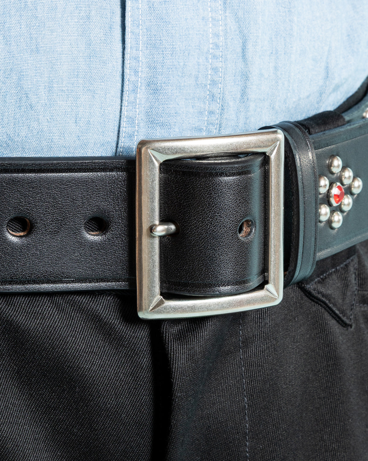 The Real McCoy's Buco Motorcycle Belt / Smoky Jim - Black - Standard & Strange