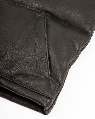The Real McCoy's Deerskin Down Vest (221 Model) - Black - Standard & Strange