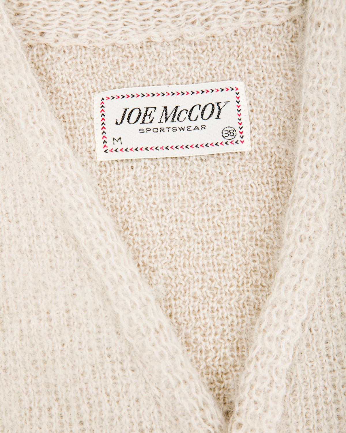 The Real McCoy's Joe McCoy Mohair Cardigan - Beige - Standard & Strange