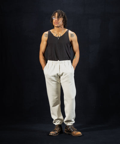 The Real McCoy's 10 oz. Loopwheel Sweatpants - Milk - Standard & Strange