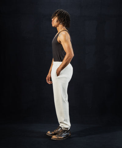 The Real McCoy's 10 oz. Loopwheel Sweatpants - Milk - Standard & Strange