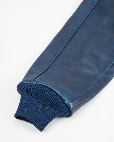 The Real McCoy's Type A-2 Leather Jacket - Indigo Dyed - Standard & Strange
