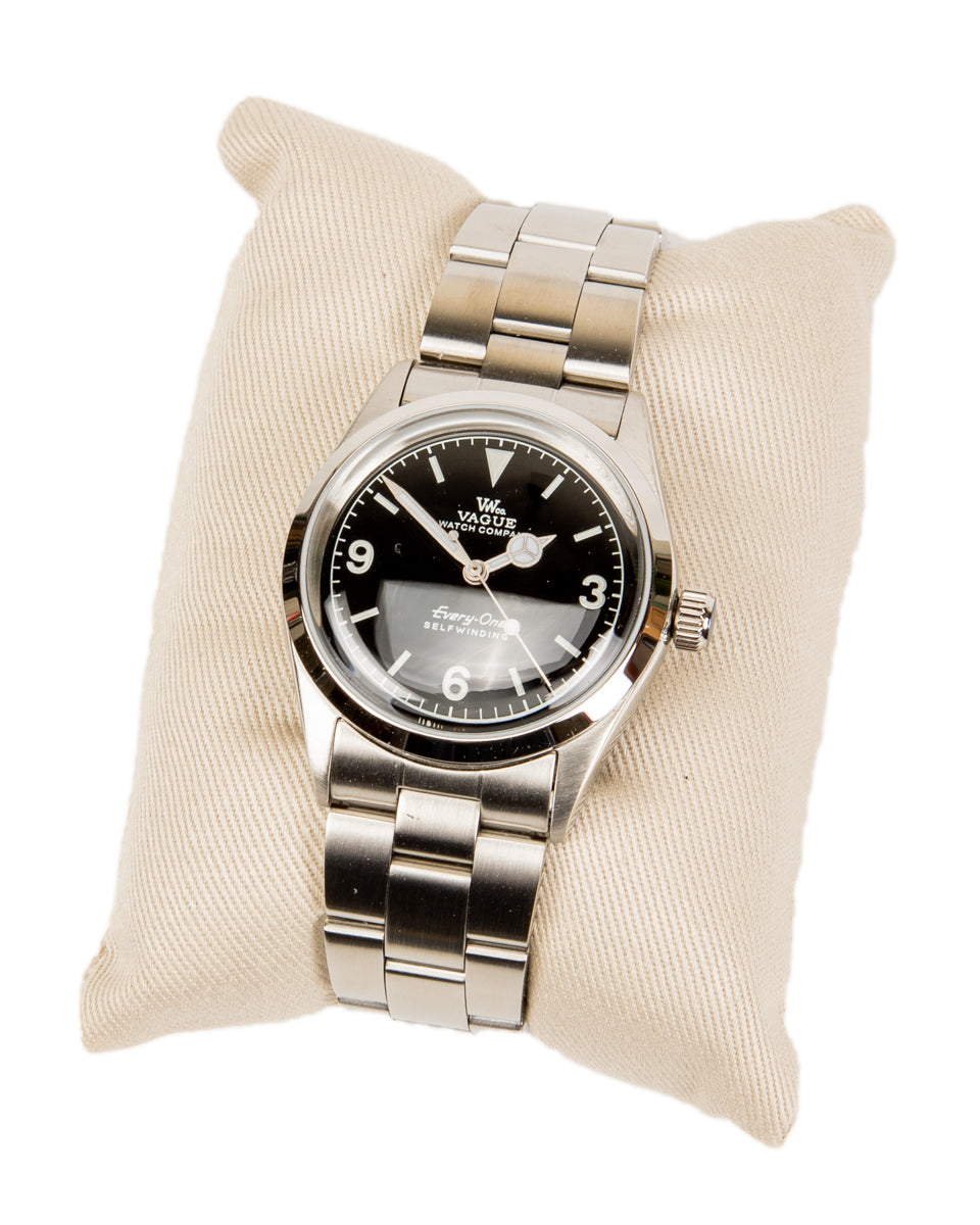 Vague Watch Co. Every-One Watch [E1-L-001] - Black Dial - Standard & Strange