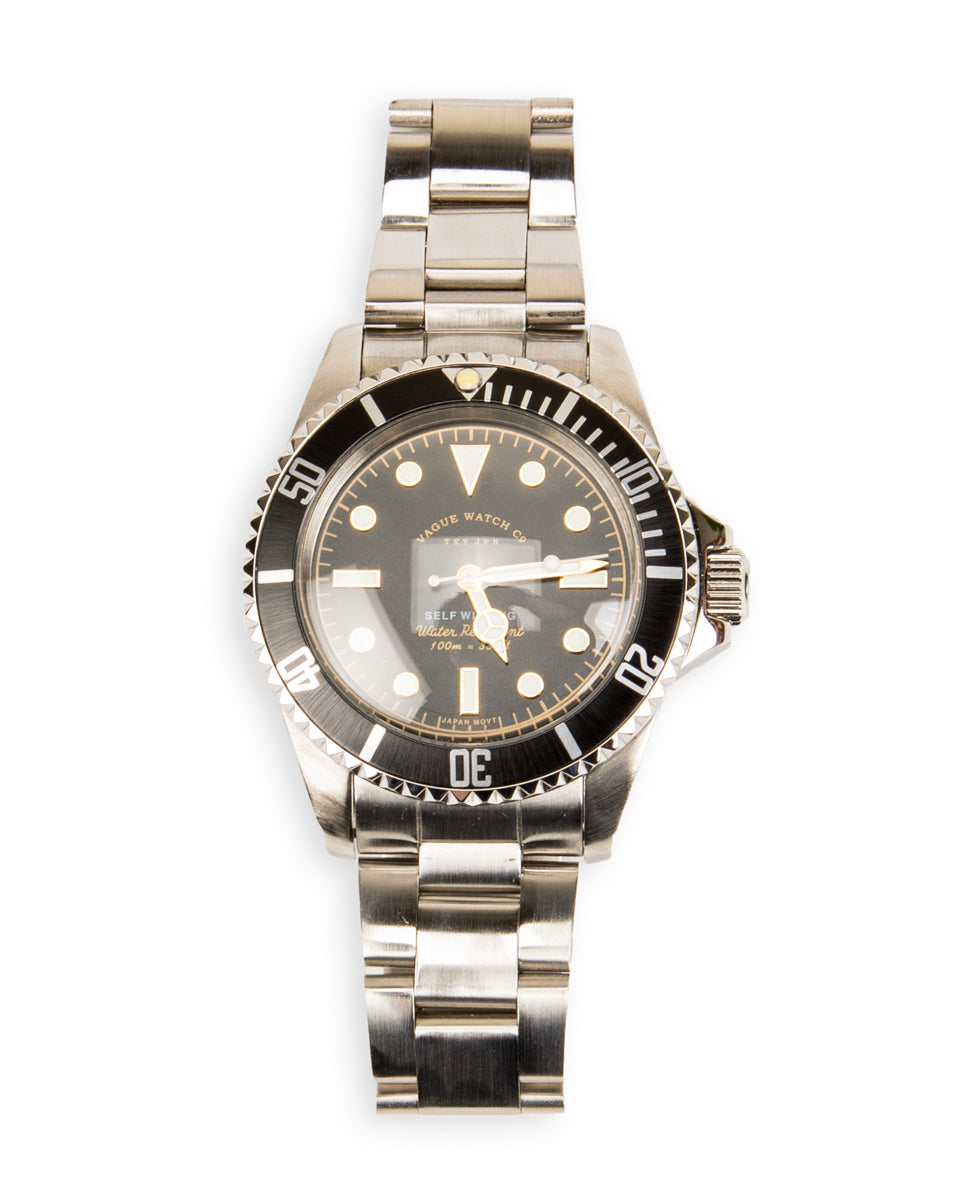 Vague Watch Co. GRY FAD Watch [GF-L-001-DB] - Black Bezel - Standard & Strange