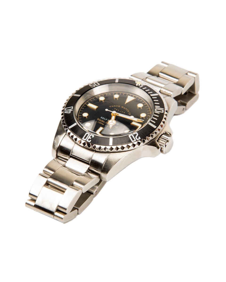 Vague Watch Co. GRY FAD Watch [GF-L-001-DB] - Black Bezel - Standard & Strange