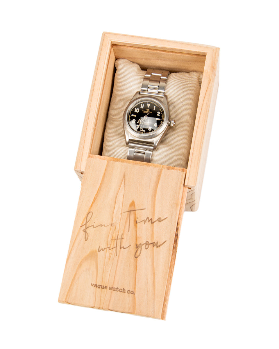 Vague Watch Co. Vabble Watch [VB-L-001-SB] - Black Dial - Standard & Strange
