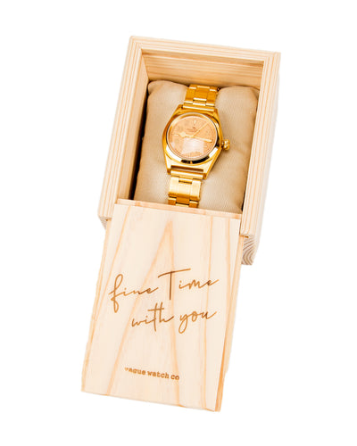 Vague Watch Co. Vabble Watch [VB-L-002-SB] - Pink Dial - Standard & Strange