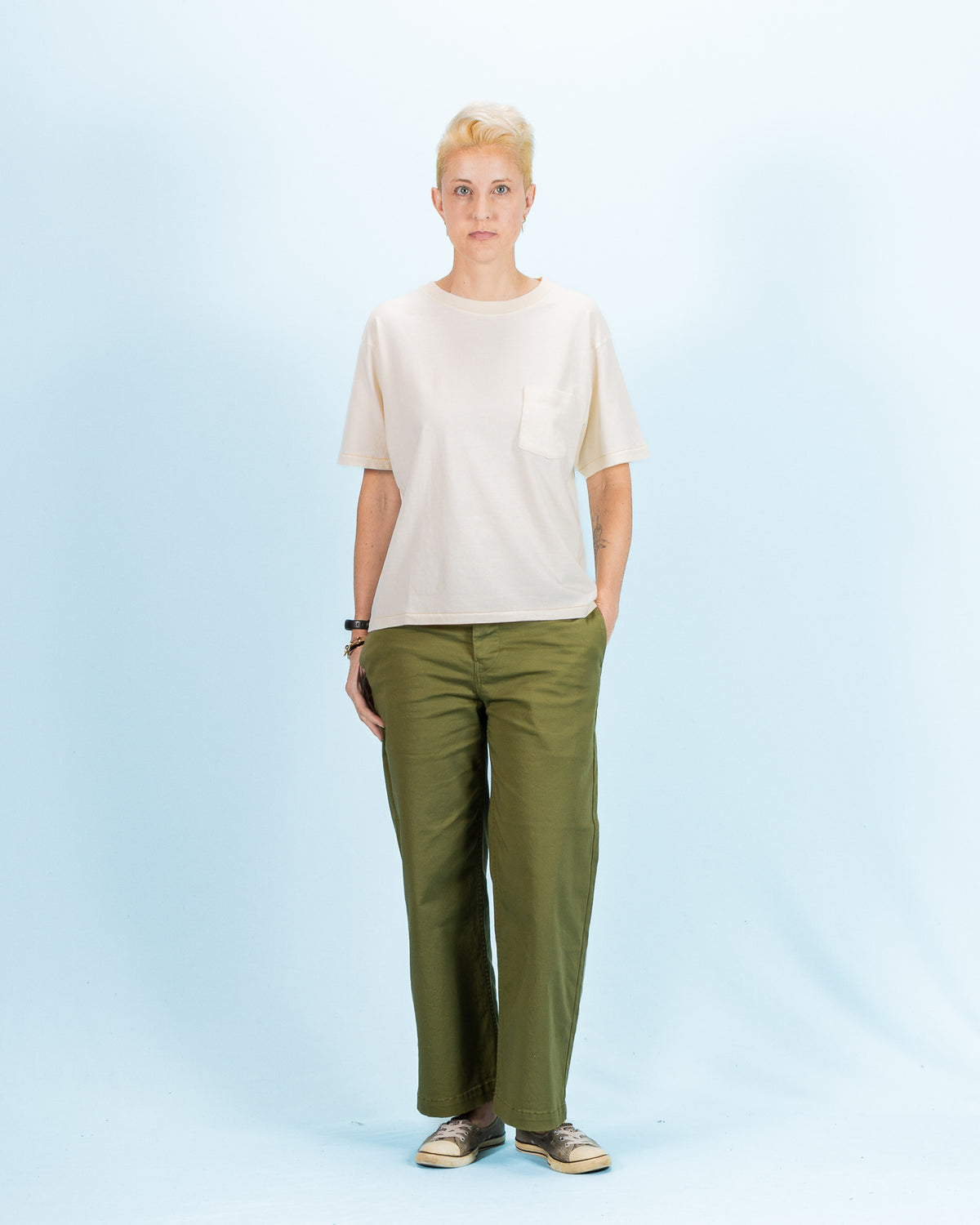 W'Menswear Bowl Tee - Natural Cotton/Hemp - Standard & Strange