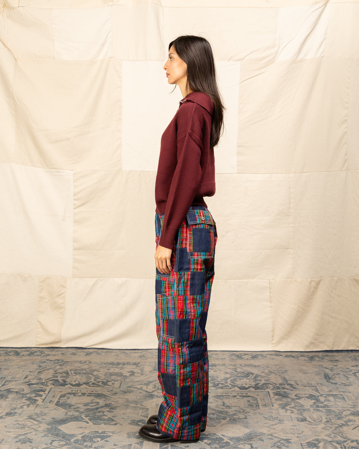 W'Menswear Track Sweater - Burgundy - Standard & Strange