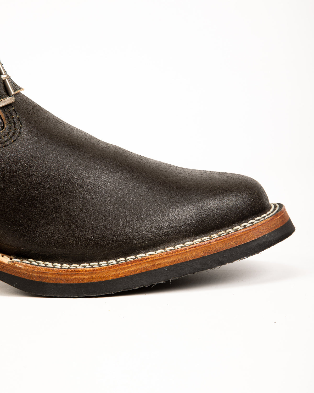 Wesco S&S x Wesco Quick Striker Engineer Boot - Olive Waxed Flesh - Standard & Strange